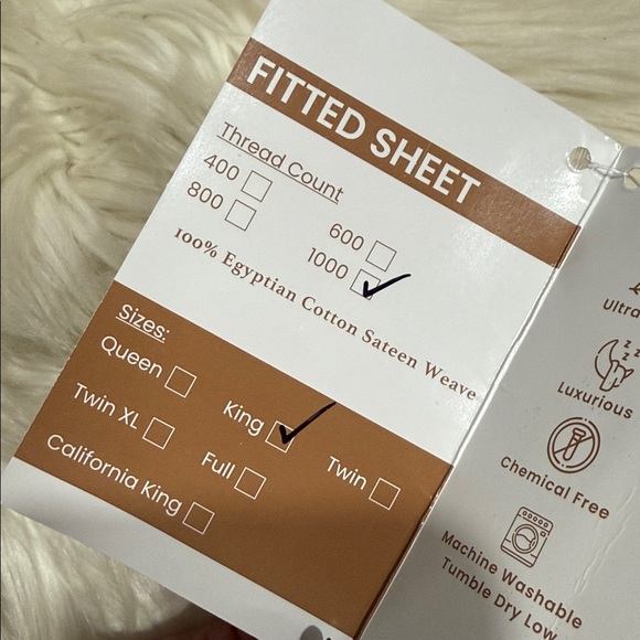 GOOD SLEEP Egyptian King Fitted Sheet - Picture 7 of 8